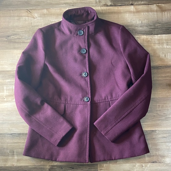 Old Navy Jackets & Blazers - Old Navy Women's Dark Purple Pea Coat